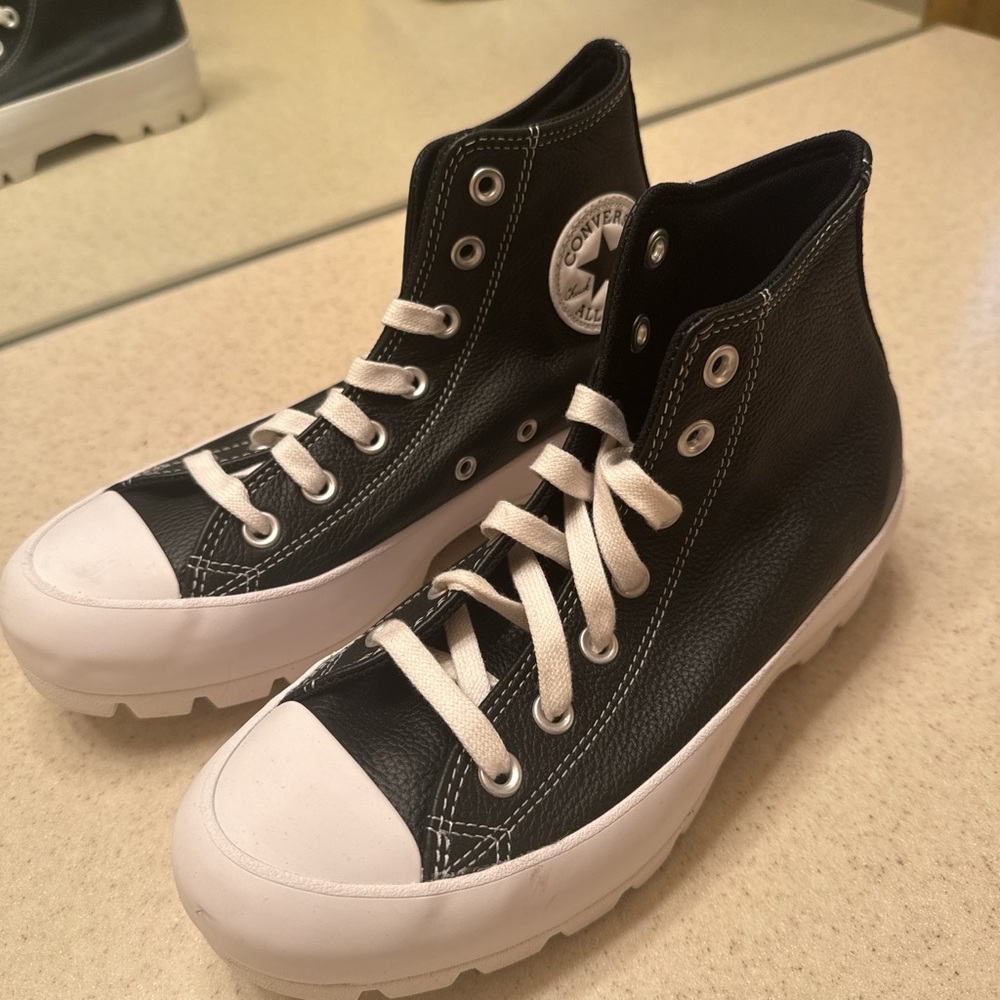 Converse Black and White High-Top Sneakers